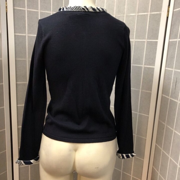 Emma James By Liz Claiborne,Woman,Two Sweaters $16 Each,Black,White,Sz S,VNeck.! - Picture 5 of 12